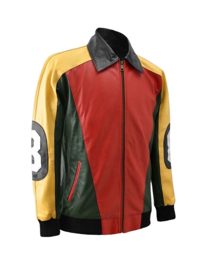 Original David Puddy 8 Ball Leather Jacket