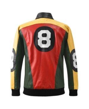Original David Puddy 8 Ball Leather Jacket