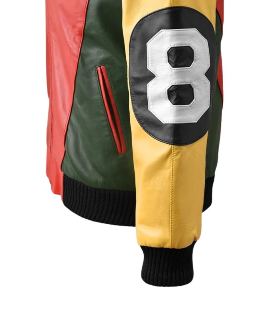 Original David Puddy 8 Ball Leather Jacket
