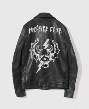 Hellfire Club Biker Leather Jacket (2)