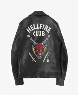 Hellfire Club Black Biker Leather Jacket (2)