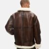 Mens Air Forces B3 Bomber Sheepskin Shearling Leather Jacket (3)