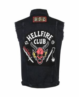 Stranger Things Eddie Munson Black Denim Vest (5)