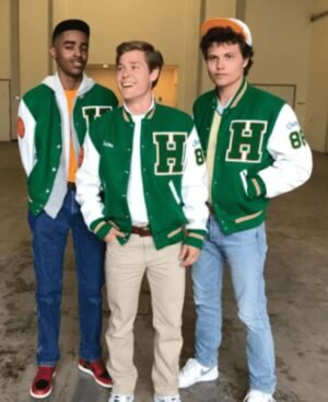 Stranger Things S4 Green BaseBall Varsity Jacket (2)