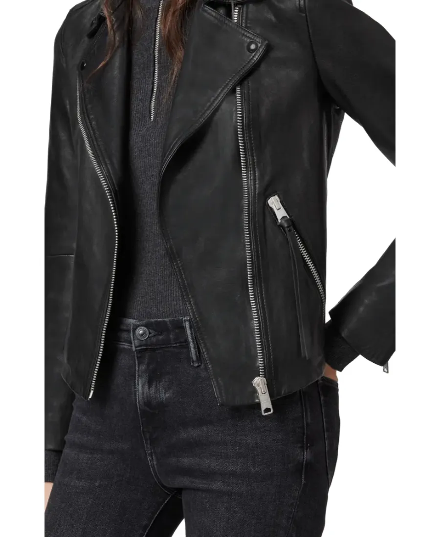 Dalby Gold Biker Jacket
