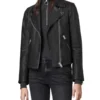 Dalby Gold Leather Biker Jacket