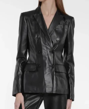 Women Leather Blazer (1)
