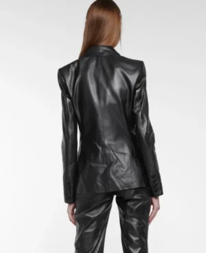 Women Leather Blazer