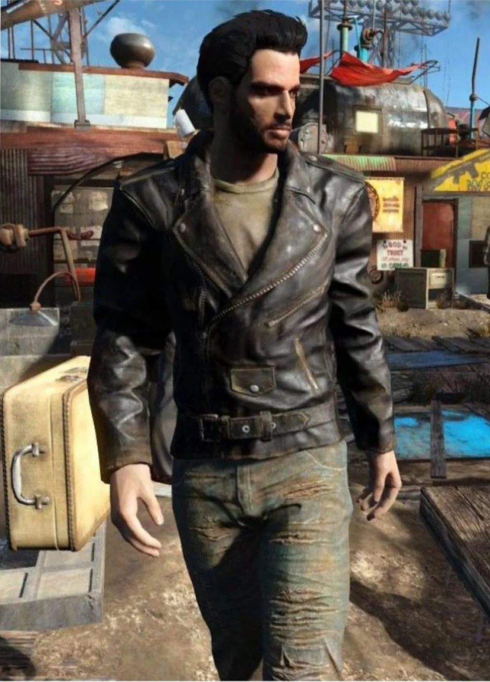 Alternative view of Atom Cats Fallout 4 Leather Jacket