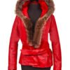 The Christmas Chronicles Mrs. Claus Red Leather Jacket - Image 2