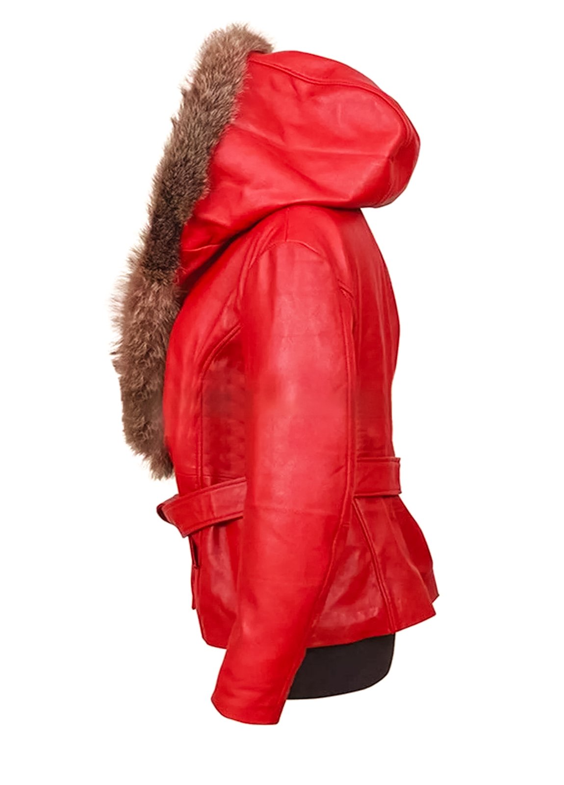 The Christmas Chronicles Mrs. Claus Red Leather Jacket - Image 4