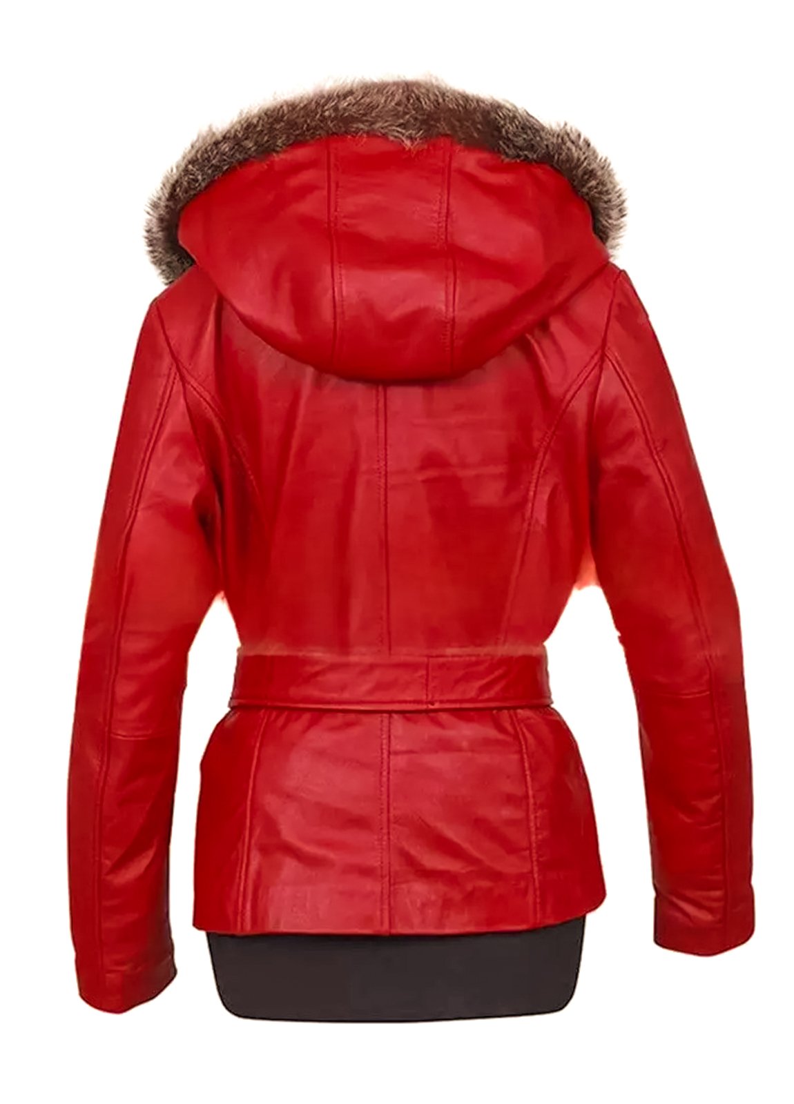 The Christmas Chronicles Mrs. Claus Red Leather Jacket - Image 5