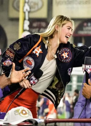 Kate Upton Houston Astros Victory Parade Bomber Jacket