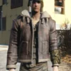 Fallout 4 Bomber Leather Brown Jacket