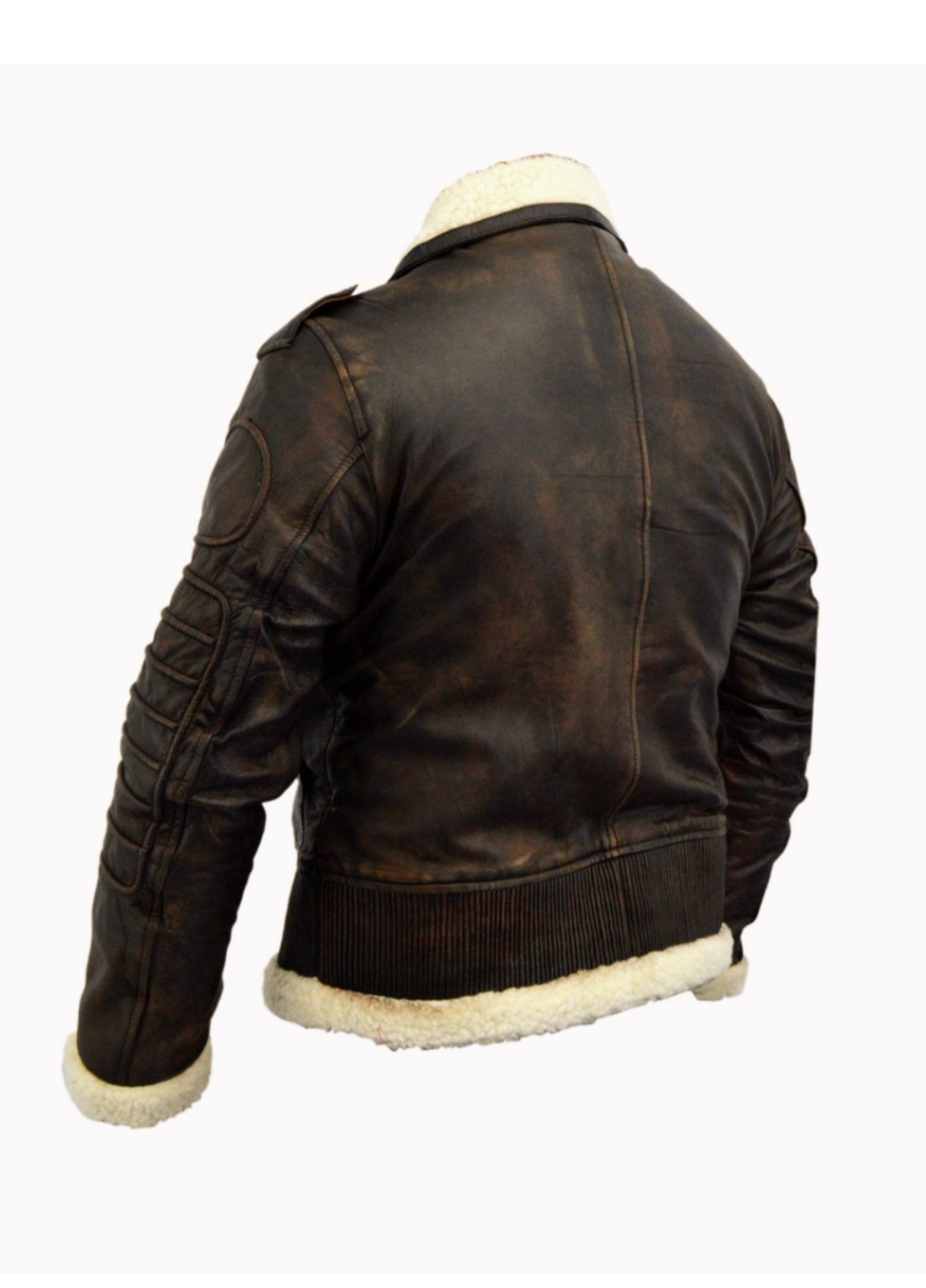 Fallout 4 Bomber Leather Brown Jacket - Image 5