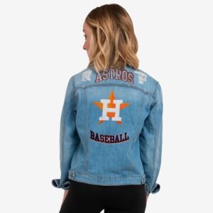 Alternative view of Houston Astros Womens Denim Jacket