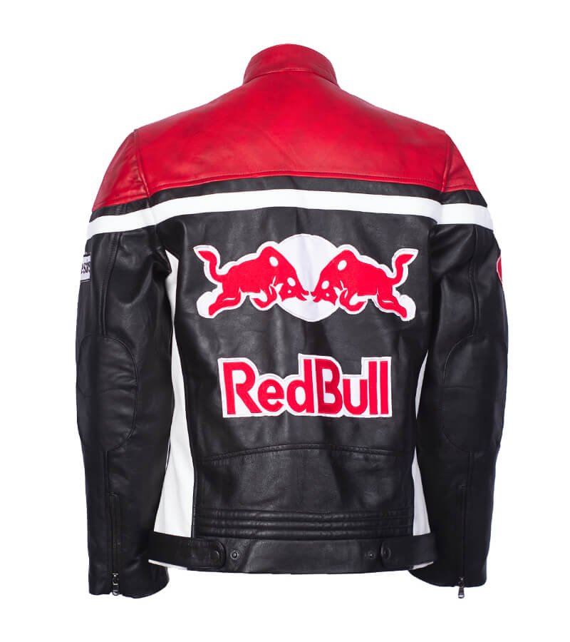 Red Bull Racing Leather Jacket - Back
