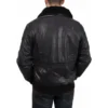 The Official Top Gun Bomber Shearling Leather Jacket - Image 4