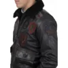 The Official Top Gun Bomber Shearling Leather Jacket - Image 5