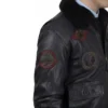 The Official Top Gun Bomber Shearling Leather Jacket - Image 6
