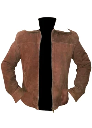 Alternative view of The Walking Dead S04 Rick Grimes Brown Jacket