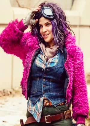 The Walking Dead Season 10 Princess Sherpa Pink Jacket