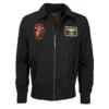 Top Gun Bomber Flight Black Jacket
