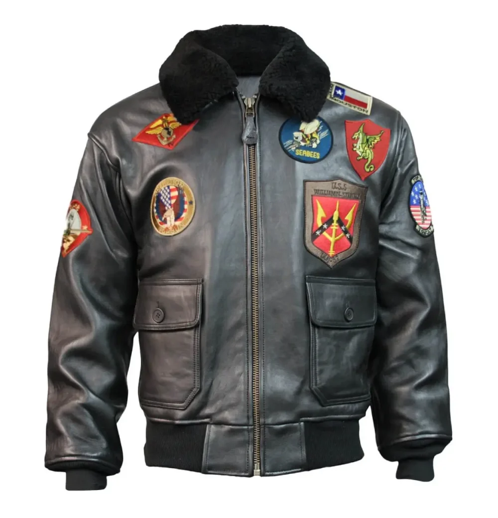 Top Gun Official Bomber Shearling Signature Series Jacket