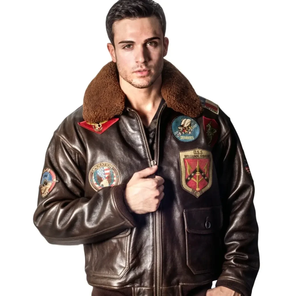 Alternative view of Top Gun Official Bomber Shearling Signature Series Jacket