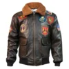 Top Gun Official Bomber Shearling Signature Series Jacket - Image 10