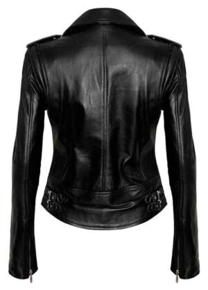 Alternative view of Womens The Walking Dead Negan Black Leather Jacket
