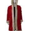 Mrs Claus The Christmas Chronicles Red Fur Collar Coat - Image 2