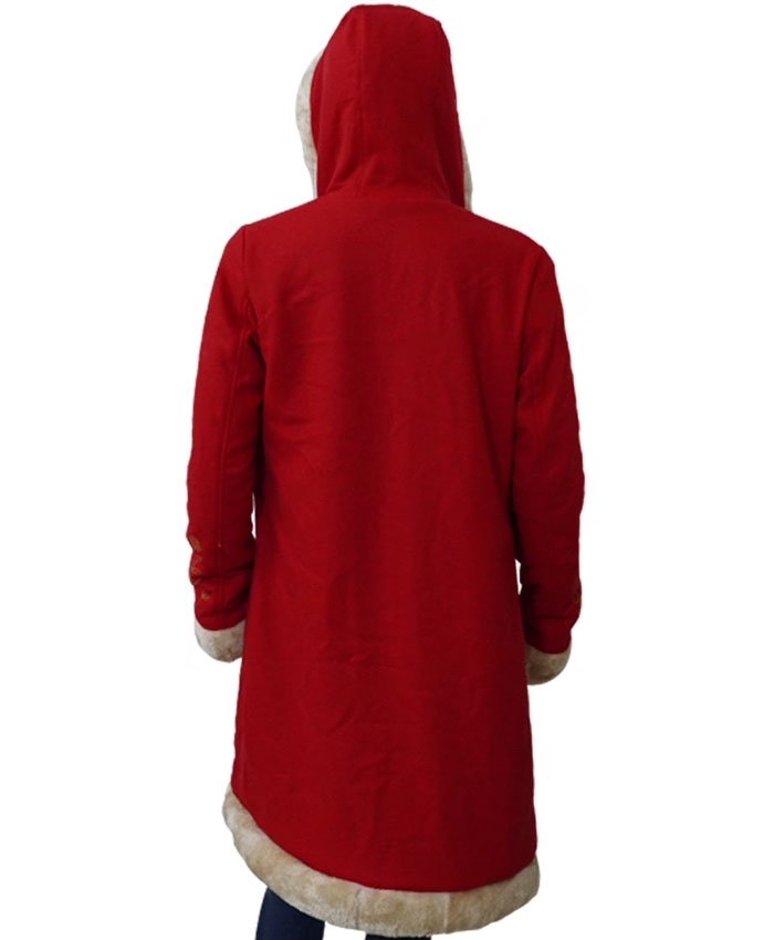 Mrs Claus The Christmas Chronicles Red Fur Collar Coat - Image 5
