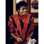 Michael Jackson Thriller Red & Black Leather Jacket