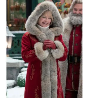 Mrs Claus The Christmas Chronicles Red Fur Collar Coat