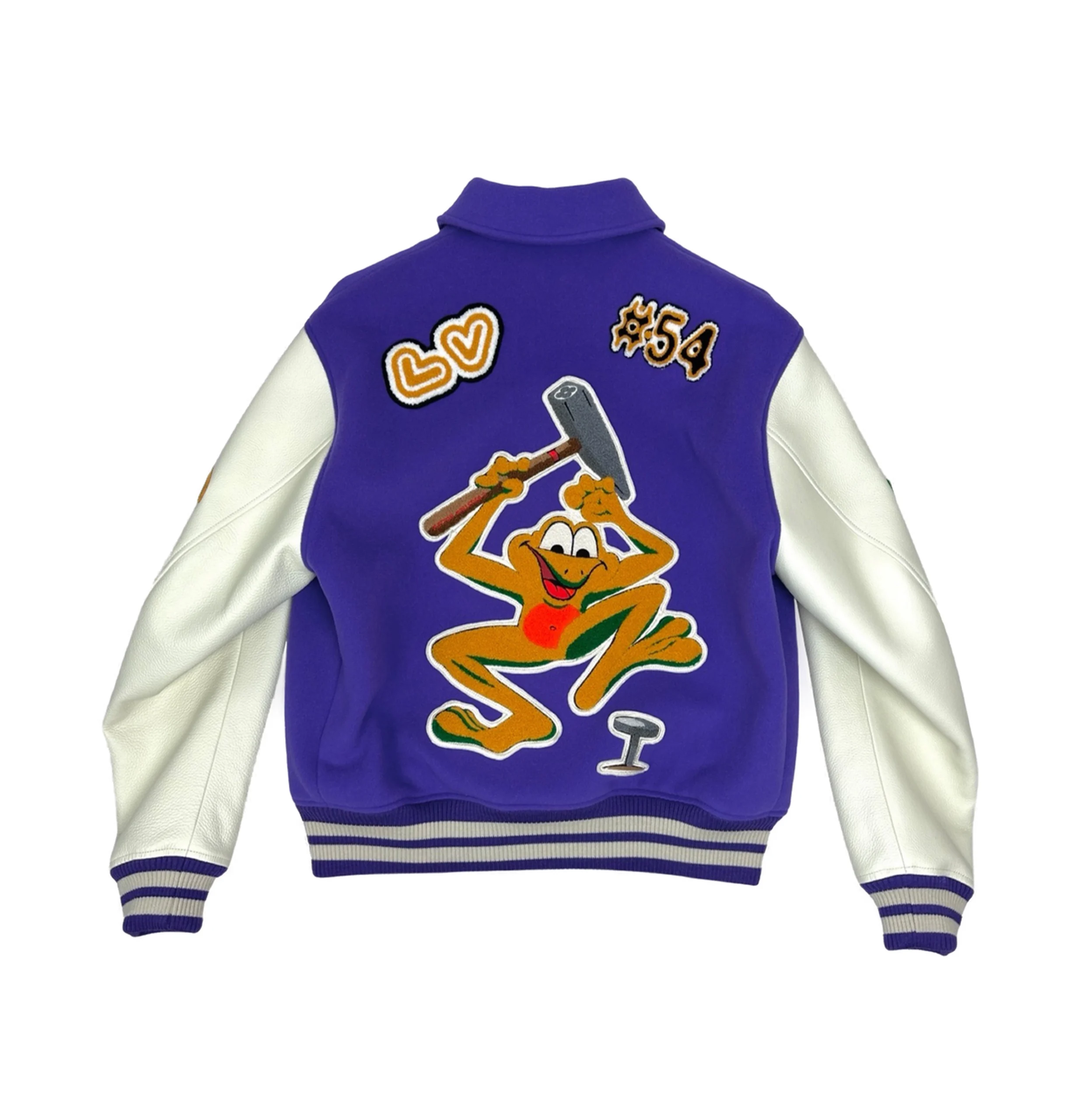 Alternative view of Louis Vuitton Purple and White Varsity Jacket