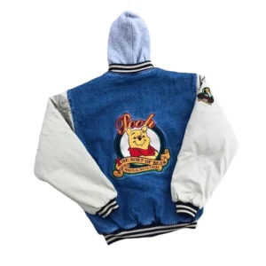 90s Xxxtentacion Winnie The Pooh Varsity Denim Jacket