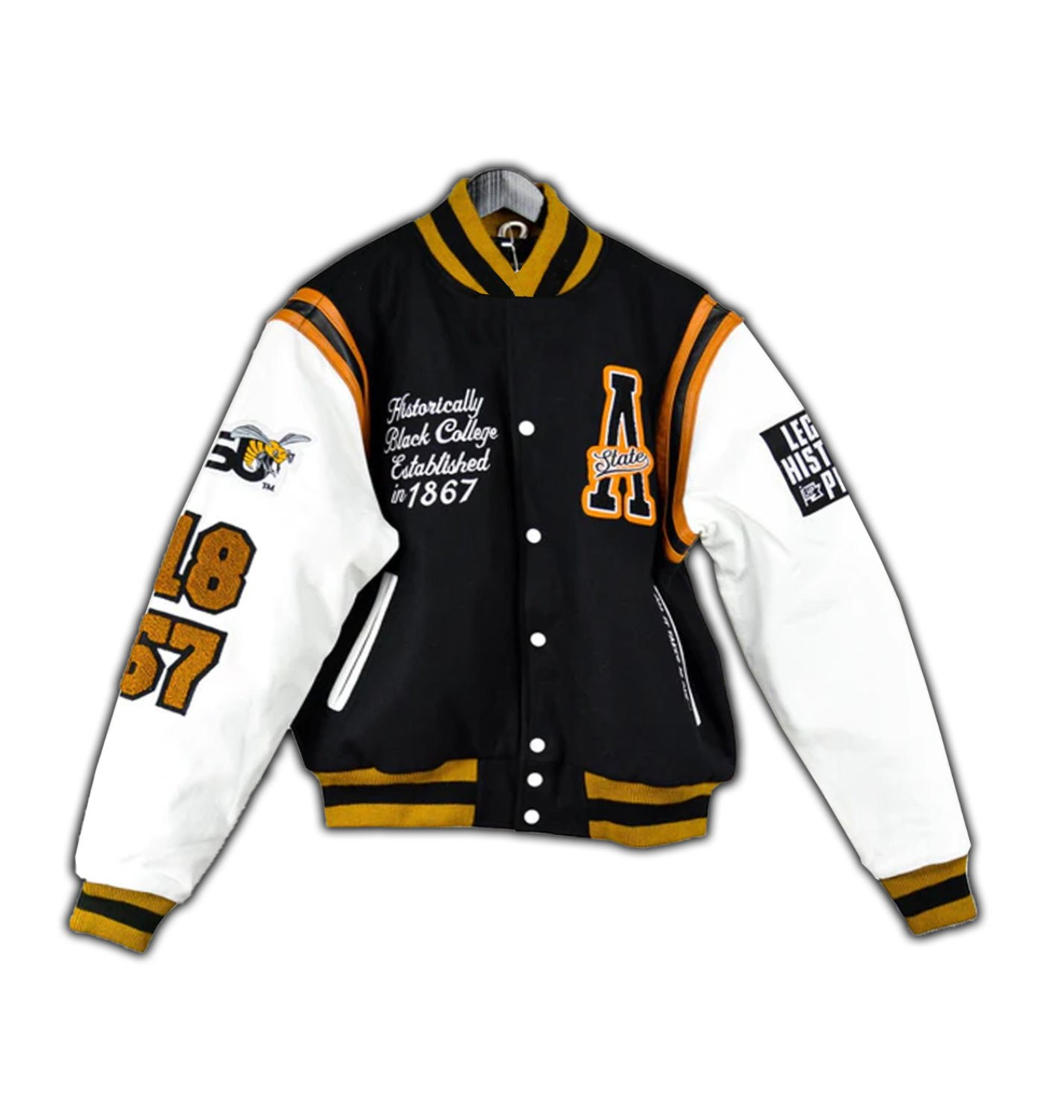 Alternative view of Alabama State Letterman University Varsity Jacket