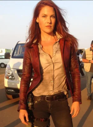 Alternative view of Ali Larter Resident Evil:the Final Chapter Leather Blazer