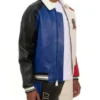Avirex Color Block Leather Jacket - Image 4