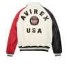 Avirex Color Block Leather Jacket