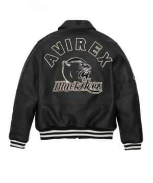 Avirex Tuskegee Black Aces Leather Jacket Black