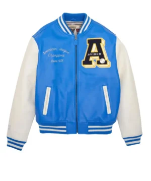 Alternative view of Avirex Baseball Varsity Leather Jacket