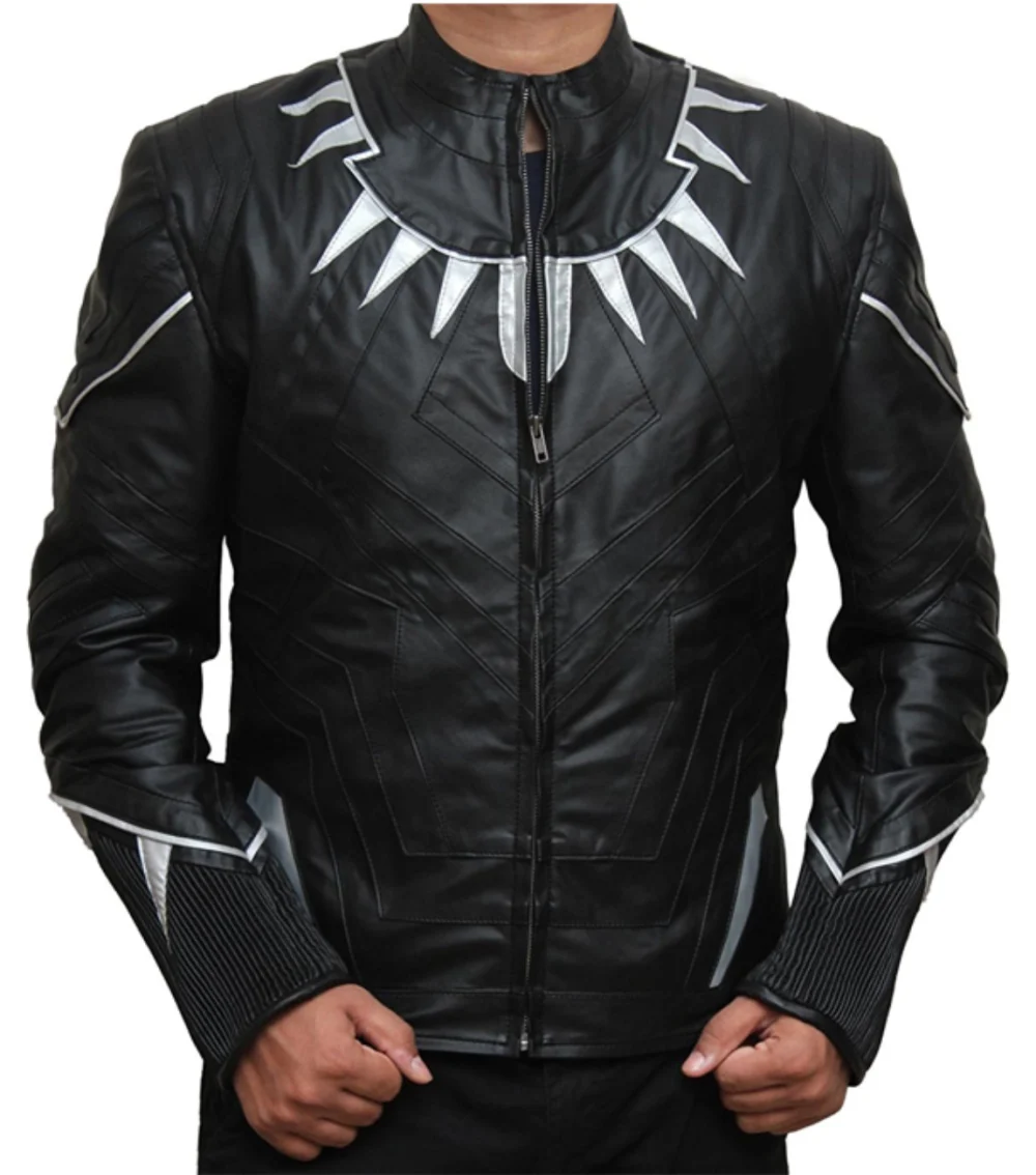 Black Panther Black Leather Jacket