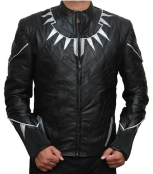 Black Panther Black Leather Jacket
