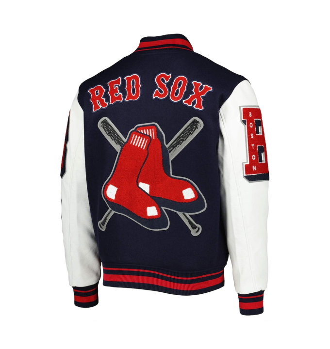 Alternative view of Boston Red Sox MashUp Varsity Jacket