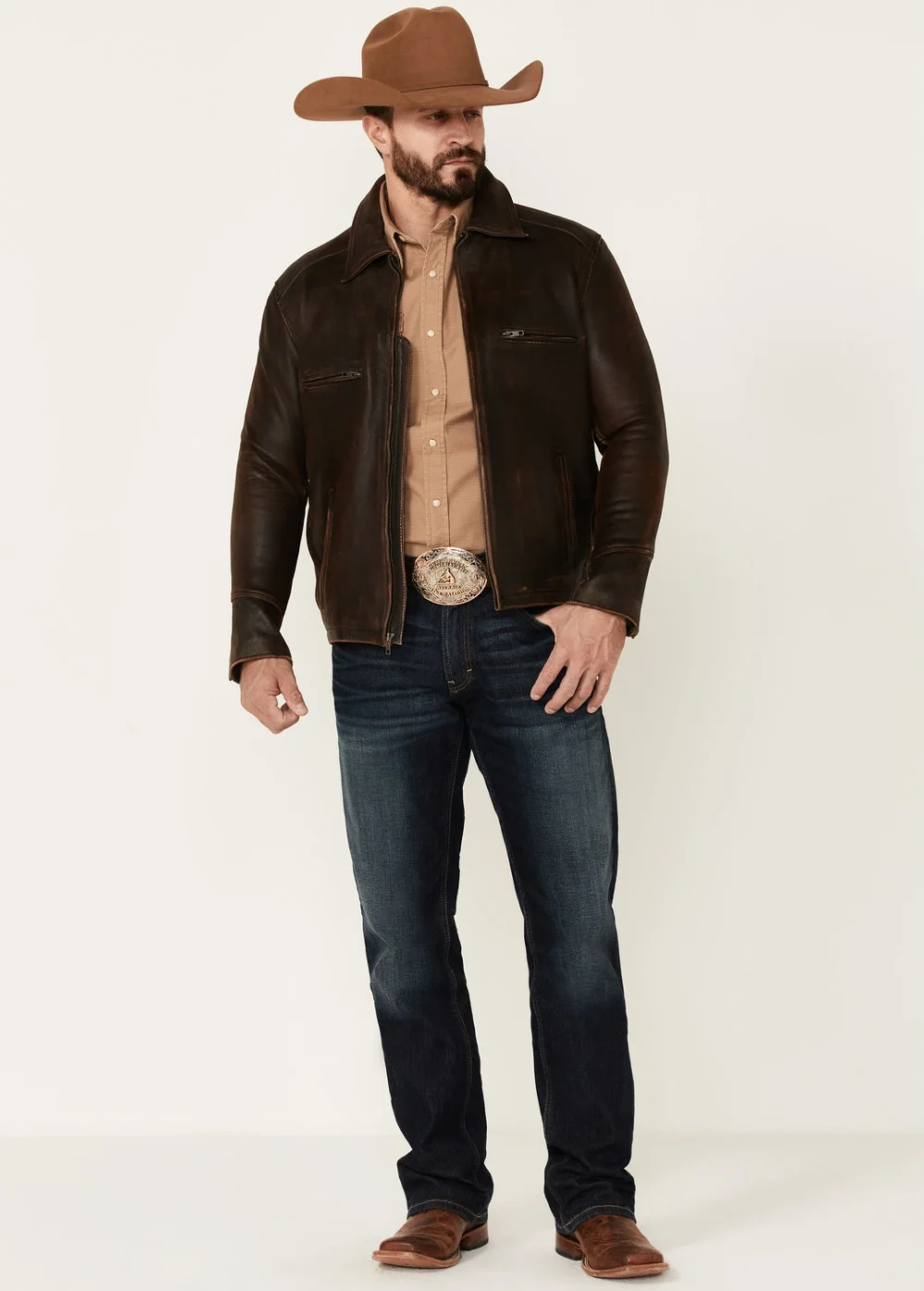 Alternative view of Cattle Cowhide Leather Jacket