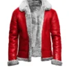 Christmas Chronicles Red Leather Jacket