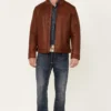 Convoy Rugged Lamb Leather Jacket - Image 2