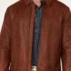 Convoy Rugged Lamb Leather Jacket - Image 3